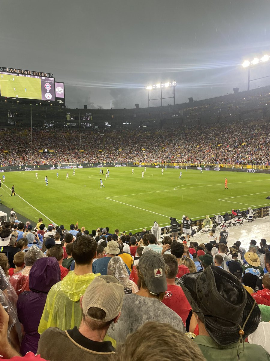 Had a great time at Lambeau last night watching Bayern Munich and Manchester City. An atmosphere and level of play we aspire to here at Oundon Park