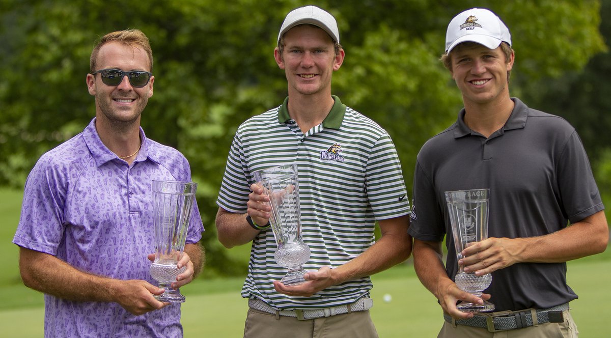 Jeff Gilbert ✏️ (@jw_gilbert) on Twitter photo The 99th Metro is in the books and 3 Wright State golfers finished in top 4. Mikkel Mathiesen (center) was the winner. Davis Root (right) was third and defending champ Bryce Haney was 4th
<a href="/brycejhaney/">Bryce</a> <a href="/MickyMathiesen/">Mikkel Mathiesen</a> <a href="/davisroot9/">davis root</a> <a href="/WrightStateGolf/">Wright State Golf</a> <a href="/MiamiValleyGolf/">MiamiValleyGolf⛳️</a> The 99th Metro is in the books and 3 Wright State golfers finished in top 4. Mikkel Mathiesen (center) was the winner. Davis Root (right) was third and defending champ Bryce Haney was 4th
<a href="/brycejhaney/">Bryce</a> <a href="/MickyMathiesen/">Mikkel Mathiesen</a> <a href="/davisroot9/">davis root</a> <a href="/WrightStateGolf/">Wright State Golf</a> <a href="/MiamiValleyGolf/">MiamiValleyGolf⛳️</a>