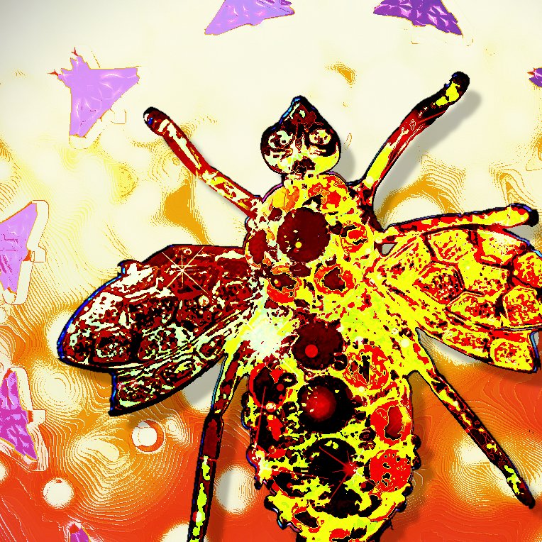 getlostenspace's tweet photo. When the #bee comes to your house, let her have beer; you may want to visit the bee’s house someday.

#ncartist #greensboroart #getlostenspace #NCArt #NewArt #abstractart #digitalart #design #artist #conceptart #beautiful #artgallery #color #creative #artontwitter https://t.co/LBA7qFMwb9
