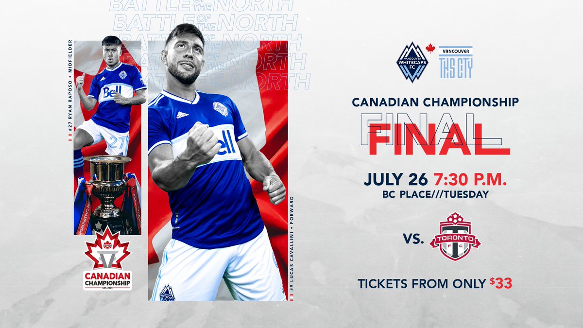 WhitecapsFC's tweet photo. ๐ Deals upon Deals upon Deals ๐
Make sure you #CatchTheFinal ๐ https://t.co/OI6Rak6DfZ
#VWFC | #CanChamp | #VANvTOR https://t.co/BewRlKViRK