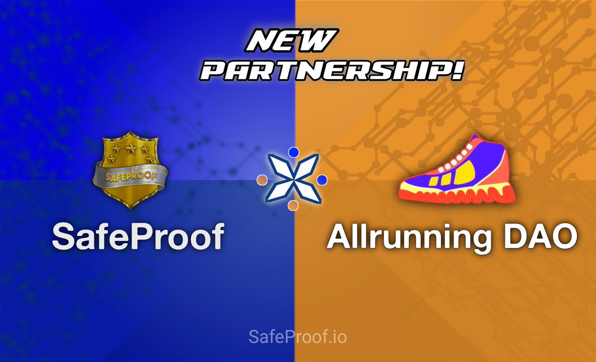 Digital_Diary1's tweet photo. 🛡️ @SafeProof_io announces its newest cooperation with @Allrunningdao
🛡️ #AllrunningDAO is a Web3 lifestyle app built on the #BSC. This aim to build a large running community & inspire the spirit of improving physical health together.
🔽INFO
https://t.co/qw3T0HWDaa https://t.co/XTmhlMPn93