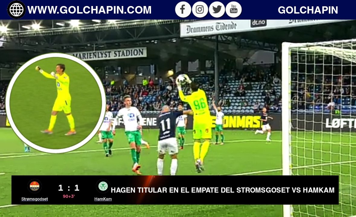 ¡¡OTRA TITULARIDAD PARÁ NICHOLÁS HAGEN!! 🔥🇬🇹🧤⚽

Hagen jugo los 90 minutos en el partido entre Stromsgodset (1) 🆚 (1) HamKam.

*Hagen tuvo una tajada en los últimos minutos que significó el empate a Favor del Hamkam. 
. 
. 
#golchapin #StromsgodsetVSHamkam #Eliteserien