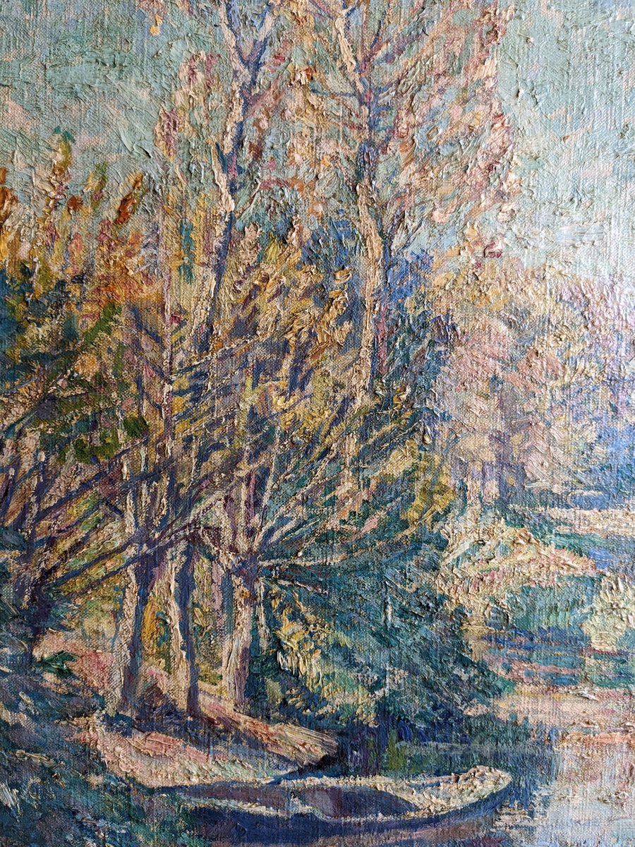 CollectArtLymm's tweet photo. This Edgar Rowley Smart (1887-1934) painting is a stunner. #EdgarRowleySmart is one of Manchester's most noticeable impressionists along with #AdolpheValette. 

20" x 24"
Oil on Canvas
Provenance: Private Collection, purchased directly from Rowley in Blackpool https://t.co/bnaJv5waFE