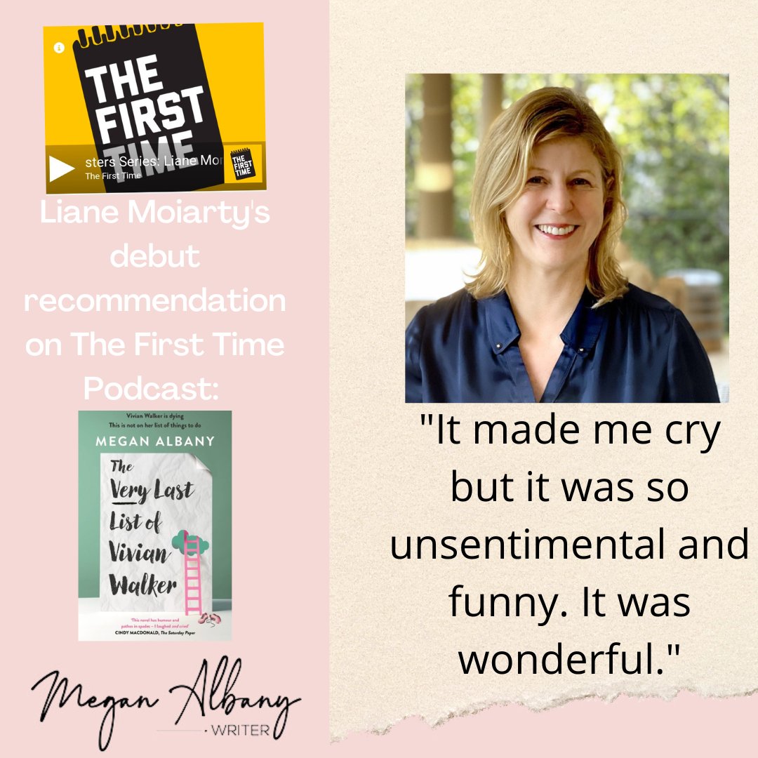What an honour this was - the amazing @LianeMoriarty recommending my book. Star struck? Just a little. 🥰

Hear what Liane had to say on The First Time podcast here
thefirsttimepodcast.com/2022/07/18/mas…

#girlfanning #lianemoriarty #littlebiglies #australianauthors #meganalbanywriter