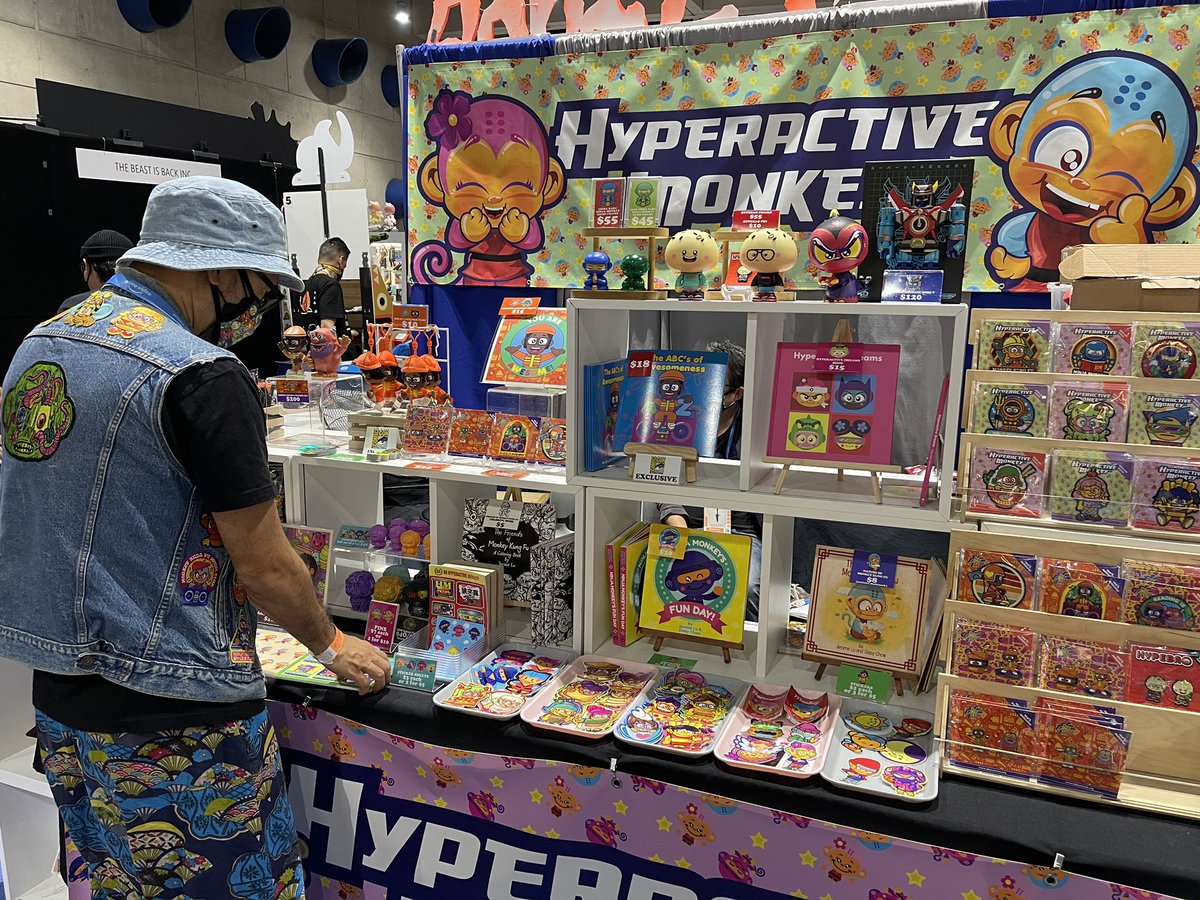 ThatsITLA's tweet photo. Picked up some @djlancerockog and @jromonkey stuff the other day. Love the DJ Lance Rock plushie keychain. #djlancerock #hyperactivemonkey @Comic_Con #ComicCon #comiccon2022 #SDCC #SDCC2022 #yogabbagabba https://t.co/x4jqzep2MV