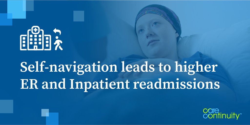 CareContinuity's tweet photo. Self-navigating patients are 40% more likely to return to the emergency department within seven days of discharge. Learn more about how we can help your organization support patients with the right connected care: https://t.co/CjNlnvNmIP #PatientNavigation https://t.co/dLQGgd5U1j