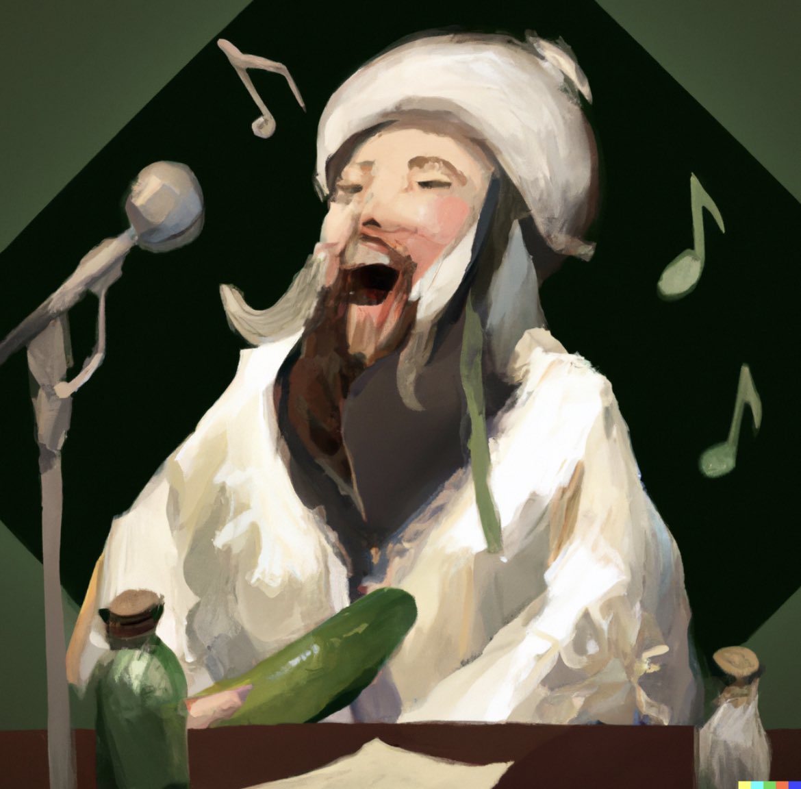 proofofmilk's tweet photo. Milk Guild! Our 40 bards finished travelling the land to sing about the combination of milk and cucumdogs! 
We were able to negotiate a some painting commissions of their exploits so we can use this material in various journals across the realm.
@forgottenrunes https://t.co/aZkh2ADqT8