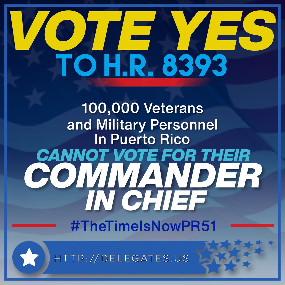 They fought and protected our Country! 
#TheTimeIsNowPR51
#HR8393
<a href="/RepDonBacon/">Rep. Don Bacon 🇺🇸✈️🏍️⭐️🎖️</a> @RepSires <a href="/RepJoeWilson/">Joe Wilson</a> <a href="/RepWesterman/">Rep. Bruce Westerman</a> @NancyPelosi <a href="/StenyHoyer/">Steny Hoyer</a> @RepraulGrijalva <a href="/RepMcClintock/">Tom McClintock</a> @RepAGonzalez @RepMeijer