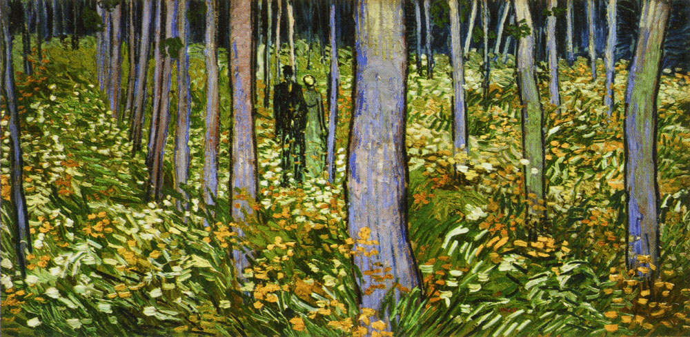 Pub_Hist's tweet image. Vincent van Gogh
Couple Walking Between Rows of Trees