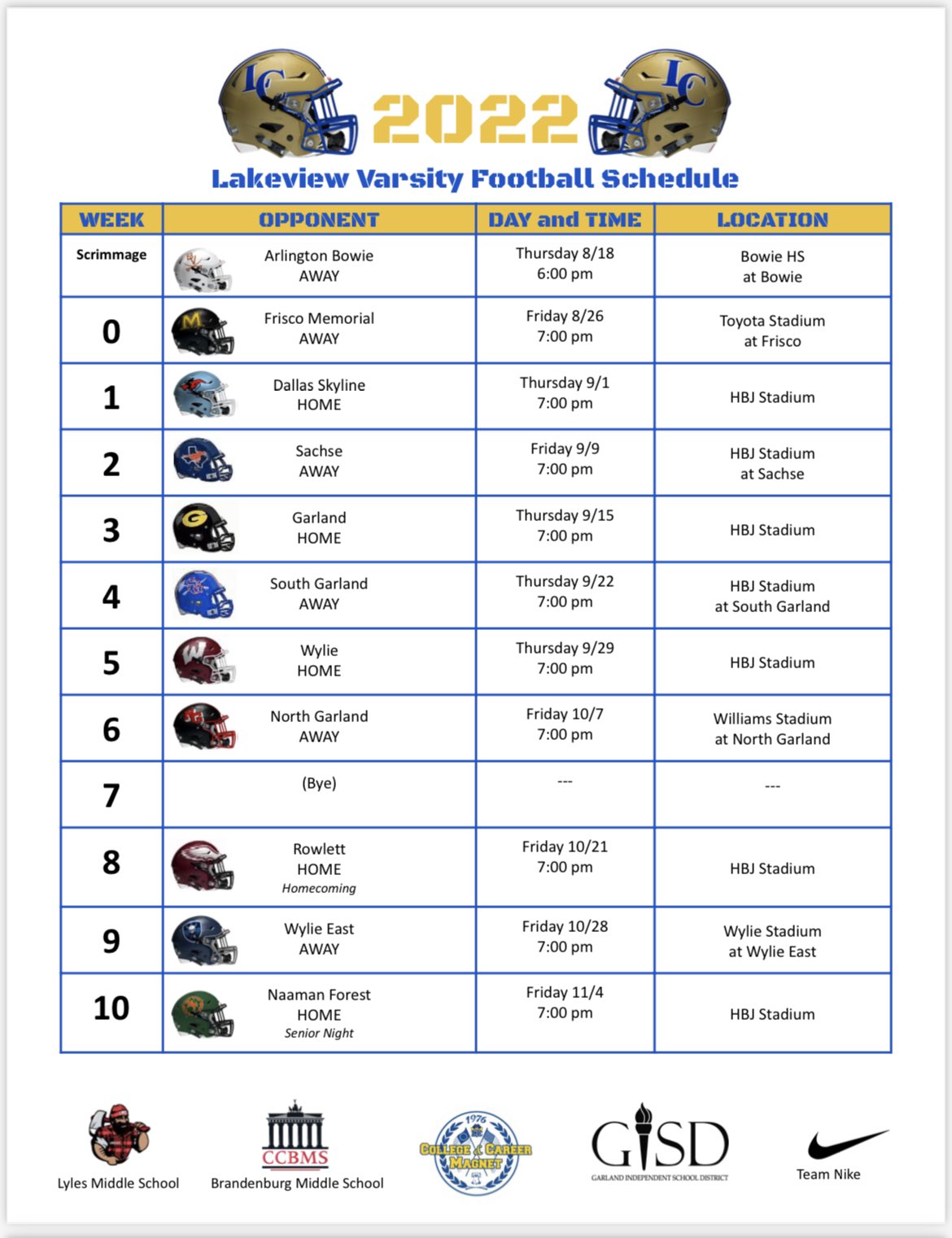 Lakeview Centennial Patriots 🎓 on Twitter "Our 2022 Varsity Football