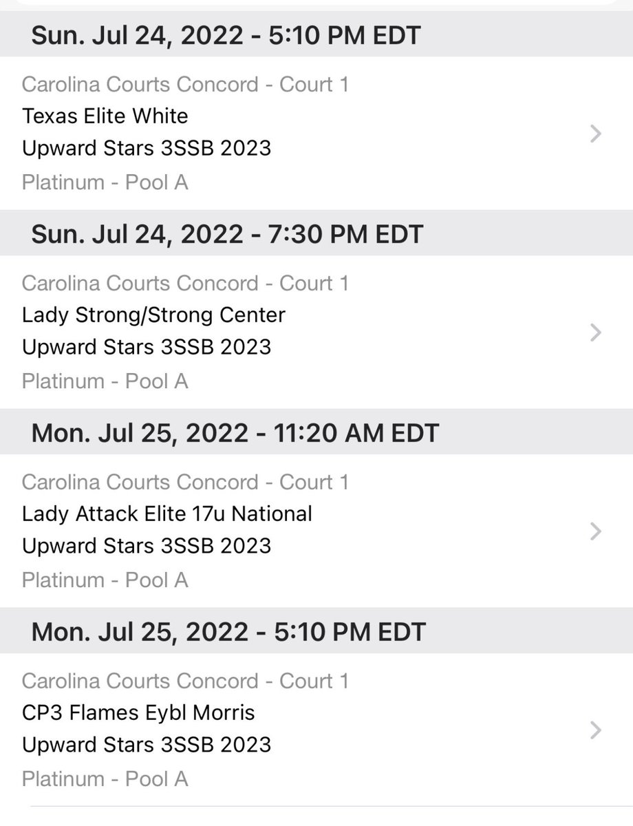 Kendahl Spearman (@spearmankendahl) on Twitter photo Here’s my schedule for my last AAU tournament in Concord. I’m really going to miss it🥺. <a href="/UStarsse/">Upward_StarsSE</a> <a href="/coachrjbooker/">Coach RJ Booker</a> Here’s my schedule for my last AAU tournament in Concord. I’m really going to miss it🥺. <a href="/UStarsse/">Upward_StarsSE</a> <a href="/coachrjbooker/">Coach RJ Booker</a>