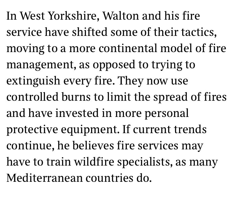 RossEwing97's tweet photo. 🔥 Important recognition of the role of #ControlledBurning in combatting #wildfire from @WYFRS deputy chief fire officer in @thetimes. Land managers already use fire to reduce fuel loads & enhance biodiversity across our uplands - a vital contribution that helps to keep us safe. https://t.co/yjbtMYgb7i