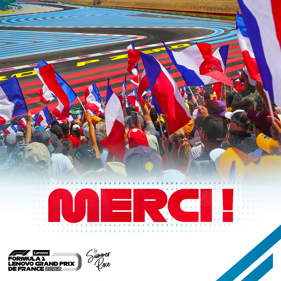 Merci à toutes les personnes qui ont contribué au Grand Prix de France 🇨🇵 Sans vous tous, nous n'aurions pas pu réaliser cet événement incroyable. Une dernière fois, merci 💙 #FrenchGP