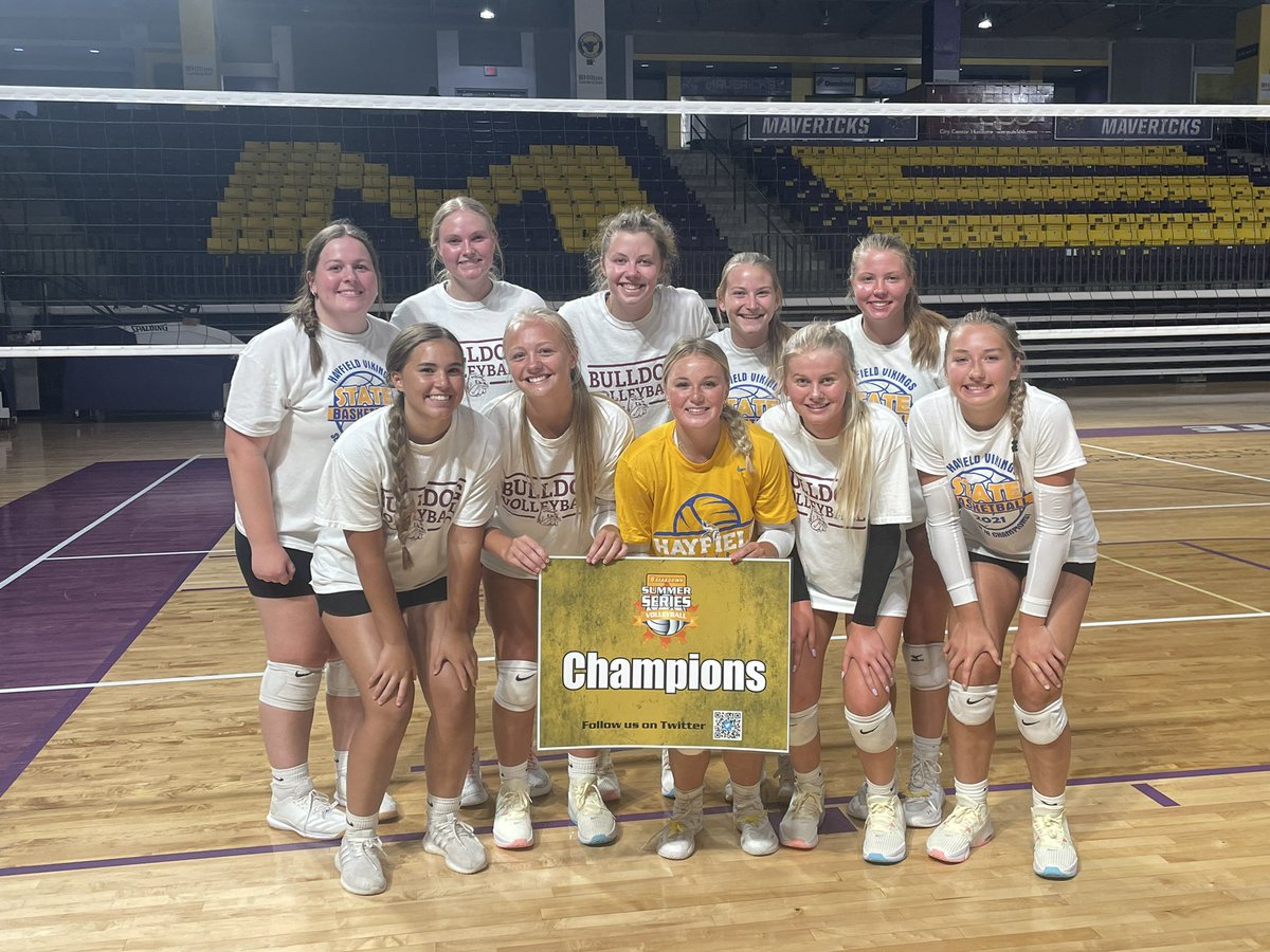 HHSVikingVB's tweet photo. Champs at the Breakdown tournament in Mankato today!!! 

💙💛🏐🏆 https://t.co/Olvev5UYld