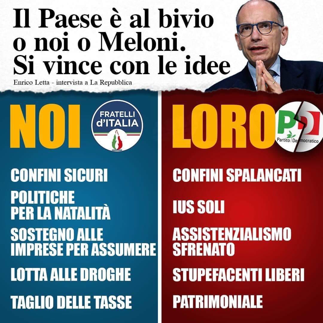 Andre_1791's tweet photo. siamo al paradosso per cui la meloni fa per il PD una miglior campagna elettorale di quella che fa il PD per se stesso https://t.co/4ZatsiGap9