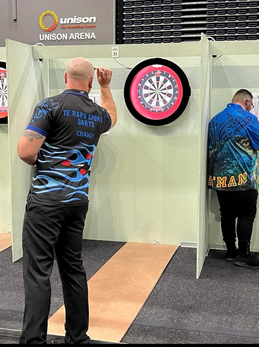 Action shot from yesterday. Played ok, but not quite good enough to compete at that level yet. Plenty of practice needed 🎯 #darts #nzdarts