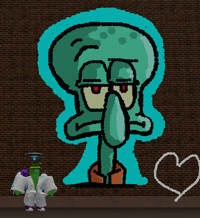 Desenhos que eu fiz num jogo de spray do roblox