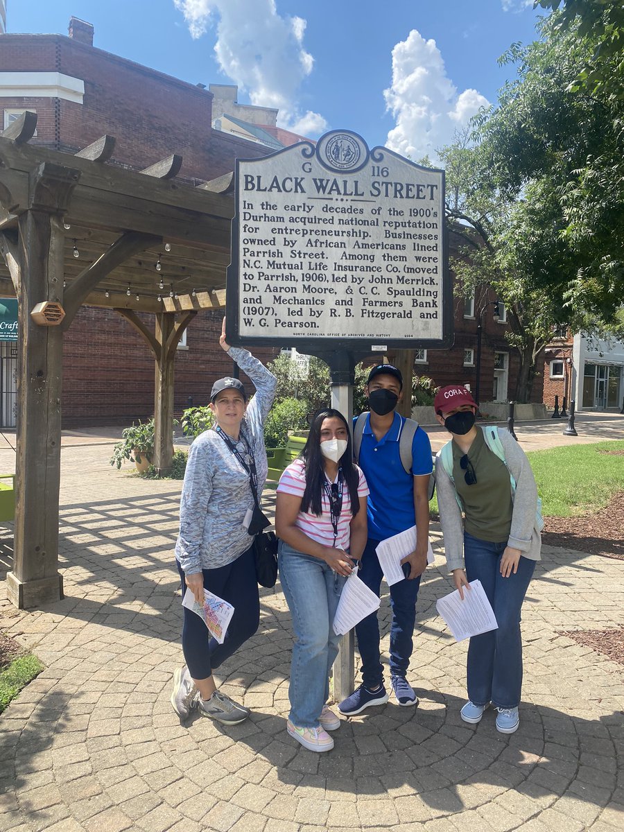 TEAM #5  Lots of historical markers and sculptures about Black Wall Street . 
<a href="/ParticipateLrng/">Participate Learning</a>  #PLOrientation2022  #UnitingOurWorld