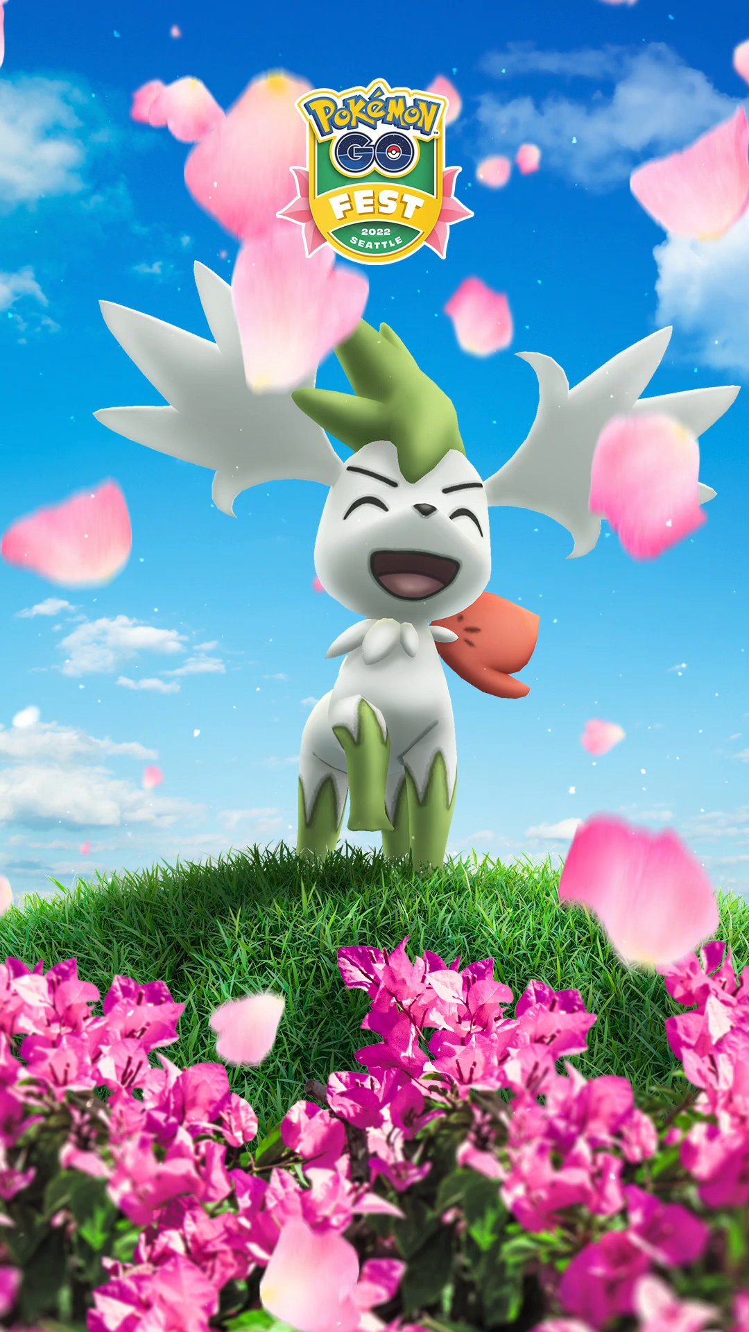 Pokémon GO on X: Could it be? Is that—Sky Forme Shaymin?! 📍 Seattle, USA  #PokemonGOFest2022  / X