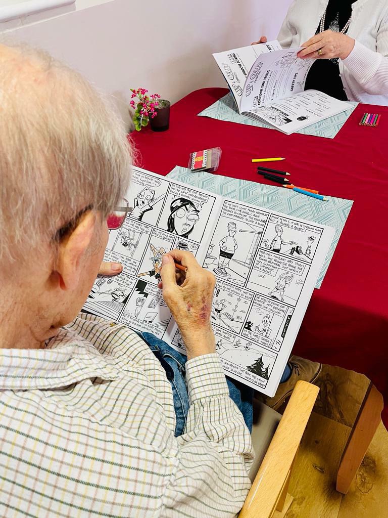 upandoutuk's tweet photo. So fantastic to see our books in action in care homes around the UK. #UpandOut #PowerToThePensioners 

@emzfitofficial @RoseMac01 https://t.co/rKljUUmIDf