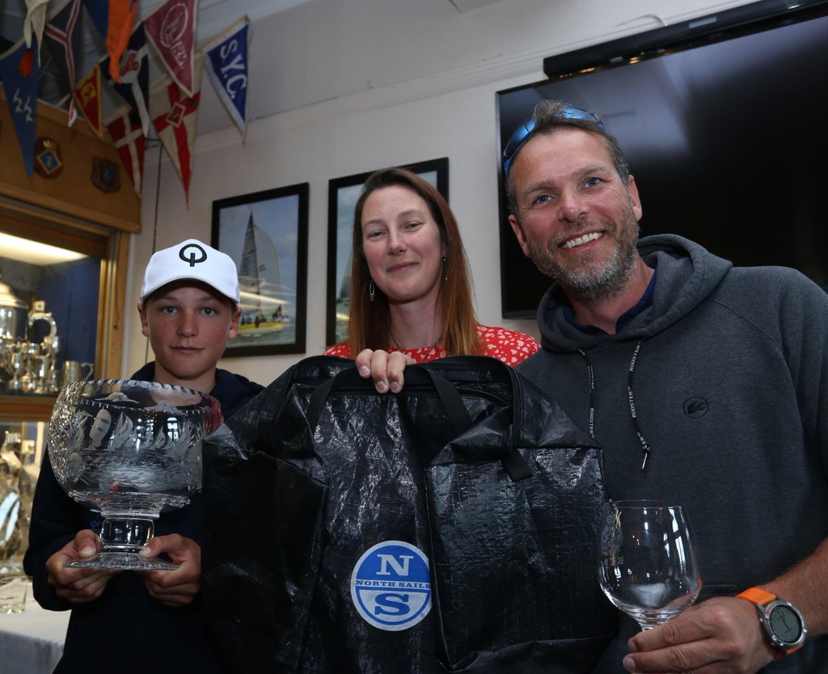 ramsgateweek's tweet photo. The #Belgiums picked up most of the prizes at #RamsgateWeek congratulations to Family Team Tontin. @EuromarineIns @Icom_UK @NorthSails @Spinlock_HQ @IRCrating @TJD_Associates @ShepherdNeame @slcMain @RamsgateTown https://t.co/FWOEx8iq6K