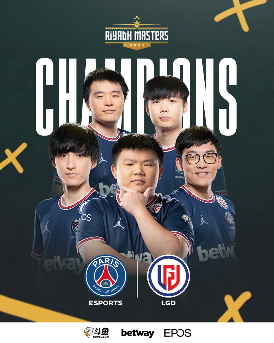 PSGeSports's tweet photo. #RiyadhMasters CHAMPIONS 🏆

Congratulations to the boys for their first international trophy this year

Thanks everyone for your support!

#ICICESTPARIS🔴🔵 https://t.co/f44w2H2FCY