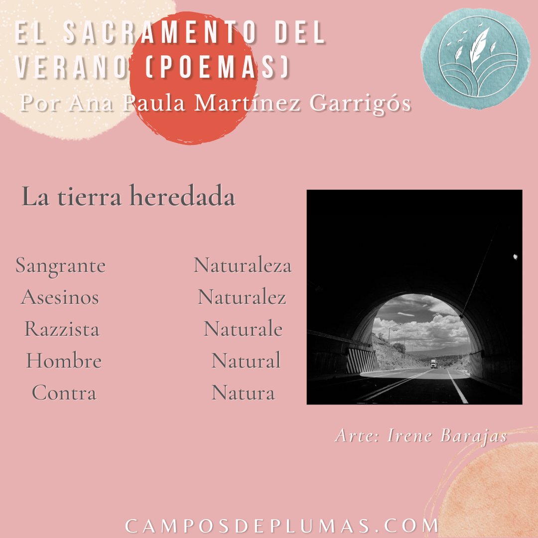 campos_plumas's tweet photo. Con una poesía que busca explorar lo humano desde la experiencia propia, hoy les compartimos: 'El sacramento del verano', una selección de poemas de Ana Paula Martínez Garrigós que ilustra Irene Barajas.

https://t.co/u5EIR429G9 https://t.co/DIiXIeuG38