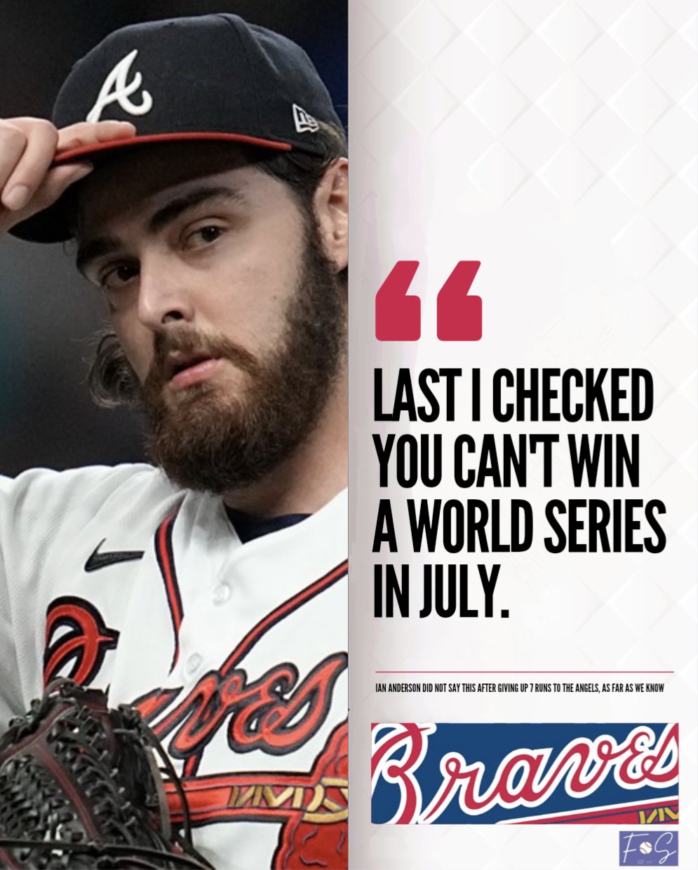 FAX Sports MLB on Twitter "Ian Anderson defends poor start against