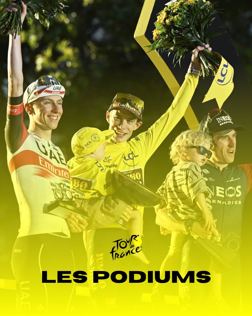Cycling_live15's tweet photo. 💛 Les podiums du Tour de France 2022 💛

#TDF2022 #LesRP https://t.co/6sZT0PuTvn