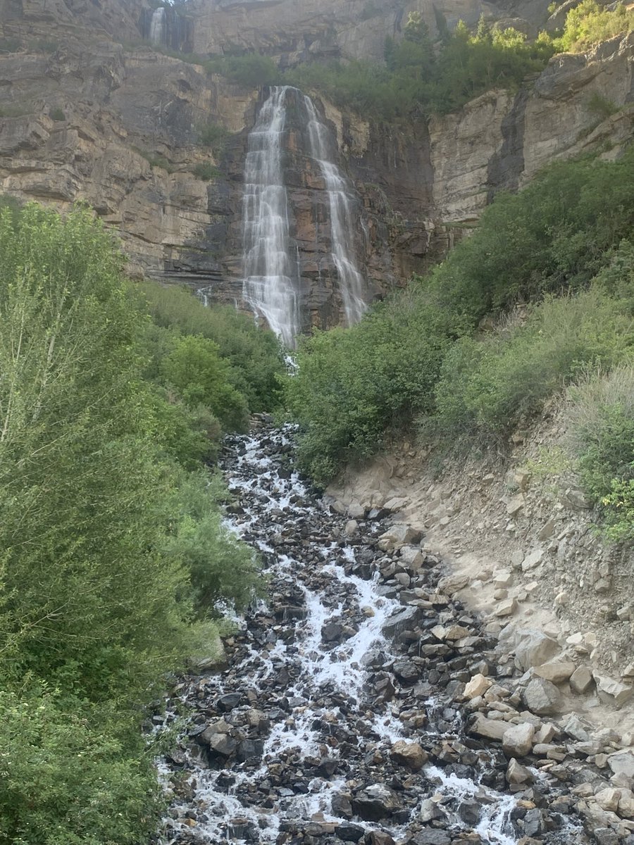 masayaj's tweet photo. Took my daughter to Bridal Veil Falls yesterday. Only a 30 minute drive from our apartment. Beautiful scenery and seems like just a taste of what Utah has to offer! https://t.co/B6ffZwSzfT