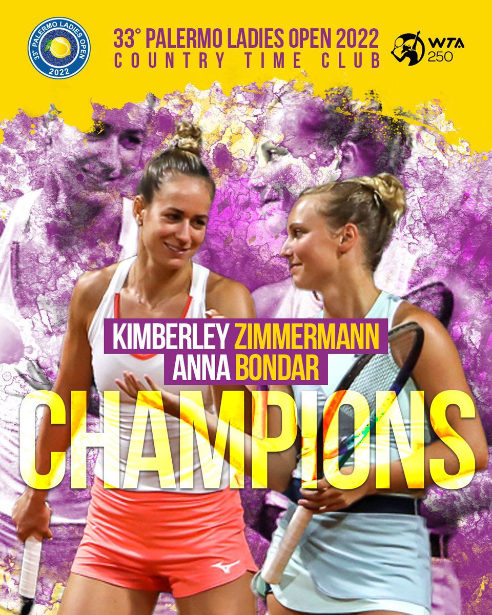 Not_Esportivas's tweet photo. Parabéns às duplistas campeães, a húngara Anna Bondar 🇭🇺 e a belga @ZimmermannKim95 🇧🇪 que conquistaram o @WTA 250 de @LadiesOpenPA, conquistando o primeiro título no ano e na carreira juntas.
#WTA #WTA250 #tennis #PLO22 #HOLOGICxWTATOUR #Palermo #AnnaBondar #KimberleyZimmermann https://t.co/loxxMdP1oF