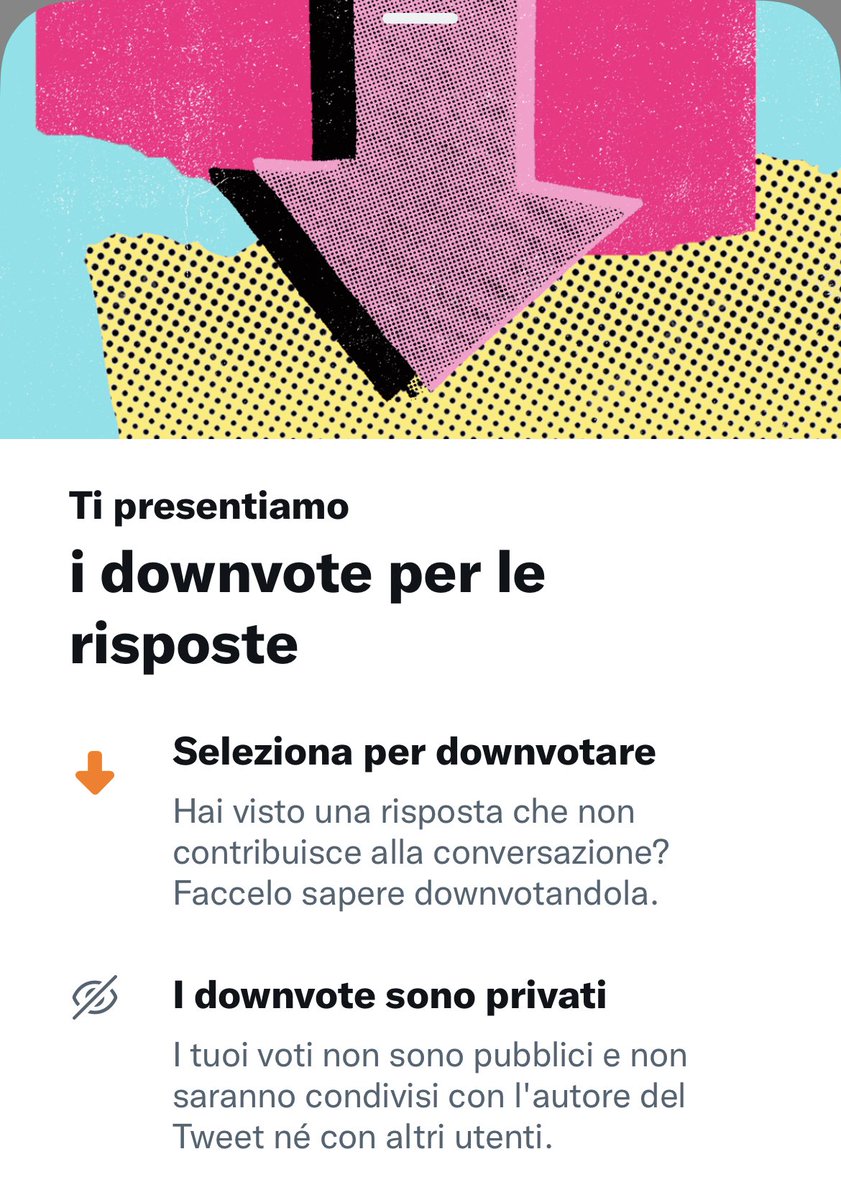 bignuca's tweet image. "Seleziona per" COSA?
#downvote #downvotare