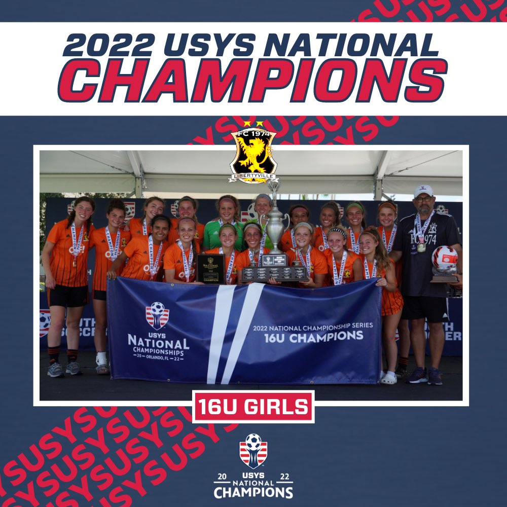 Congratulations to our 2022 US Youth Soccer Girls National Champions!

#ForItAll #WeAreYouthSoccer