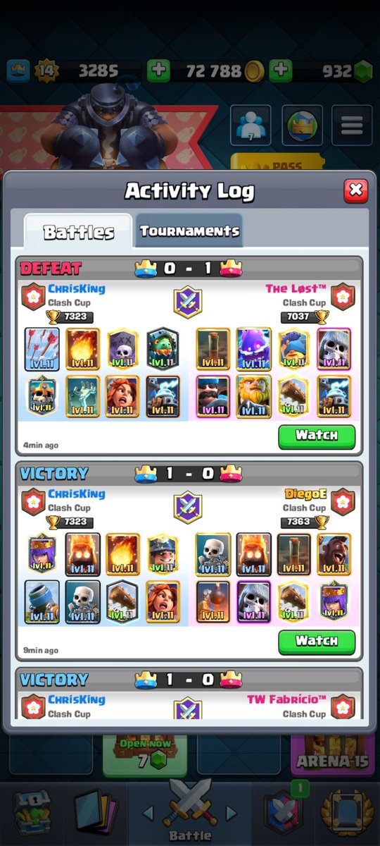 itsmeChris50's tweet image. Another Win with @ExAnimo_Germany in @ClashCupCR 

Interesting matchups today. 

Learning mortar from @PedrotmClash streams