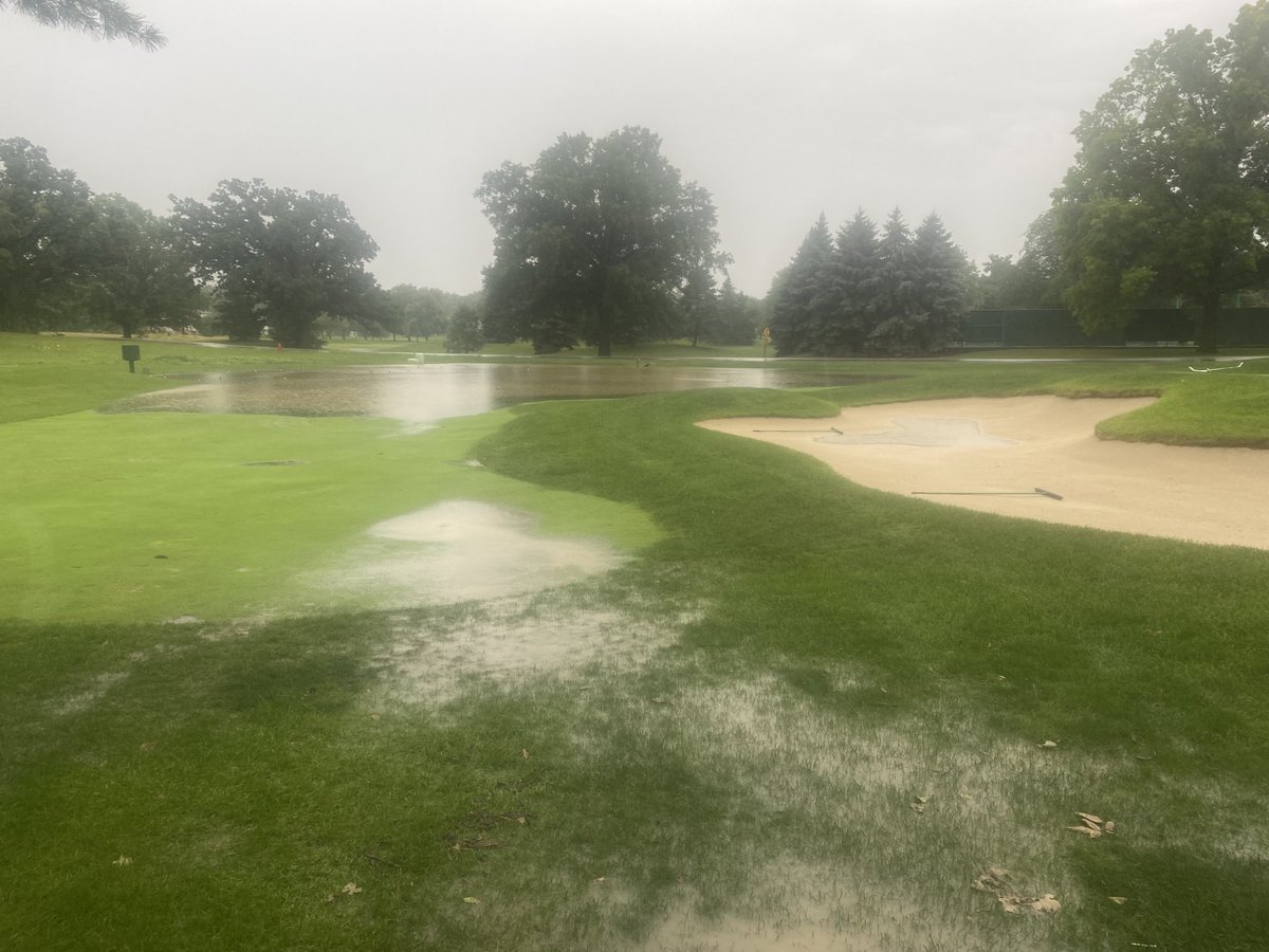 Better Billy Bunker holding so strong. 2-inches this morning, maybe a touch of water in the bottoms as drainage moves away the initial surge, but all BBB had zero sand movement, again…. Save on labor and increase membership satisfaction… Thank you