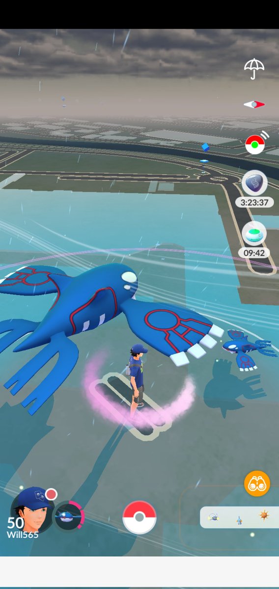 Looks like I was walking 2 Kyogres lol #PokemonGo