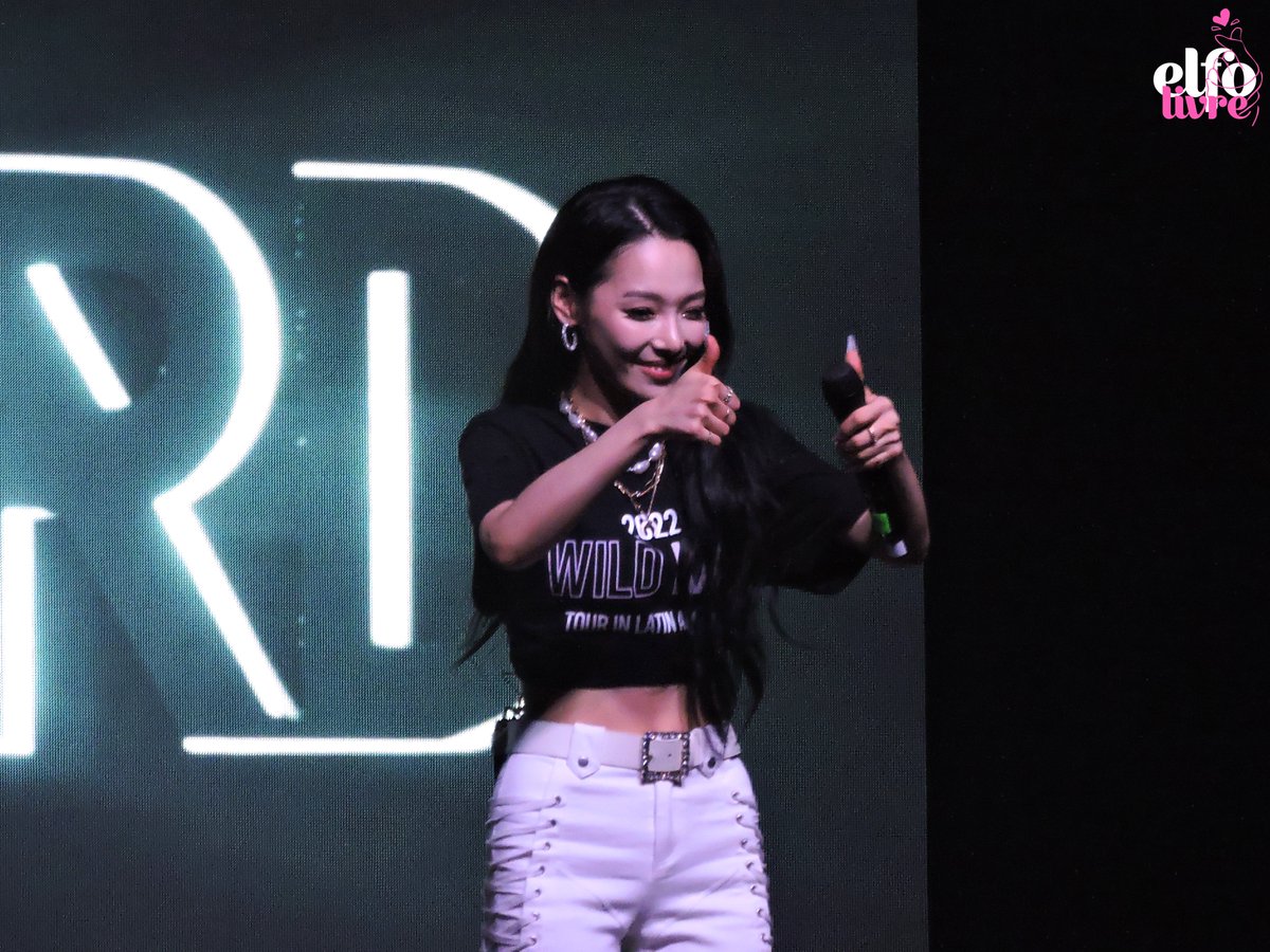 blogdaebak's tweet photo. Somin estava muito animada e interagia com o público o tempo todo. Sempre que gritávamos ela demonstrava aprovação pelo carinho recebido✨

📸 #WildKARDinBrazil | São Paulo, 22.07.2022 https://t.co/oamuRliXXA