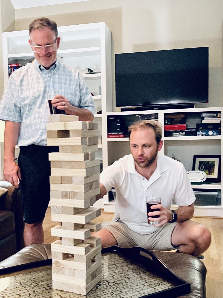 WakeMis's tweet photo. @wfsomsig @WakeSurgEd @SAGES_Updates August first approaches and we celebrate the graduation of one fellow and arrival of another. Congratulations Michael McCormick! Welcome Rebecca Rice! Jenga pre and post fellowship test required https://t.co/OFFwNyYamn