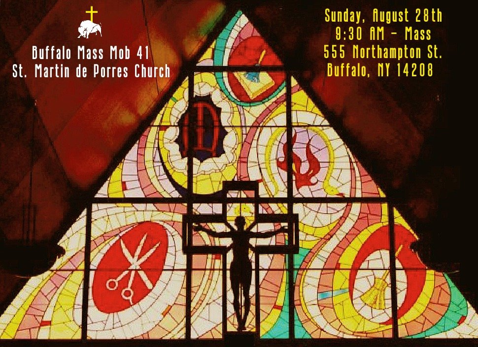 HeyRaChaCha's tweet photo. Got plans for a month from today? The #Buffalo #MassMob will be mobbing St. Martin de Porres Church on the East Side, just north of the Science Museum, home to the largest Black congregation in the @BuffaloDiocese. A beautiful and unique place to experience a Mass. ๐ ๐ https://t.co/PyDlxufsSj