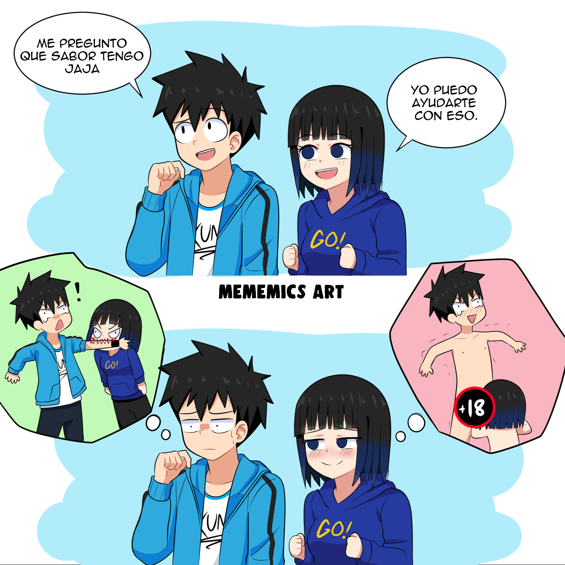 MemeMics_Art (COMMISSIONS OPEN) on X: Cómo? ಠ_ಠ #memes #anime #comics   / X