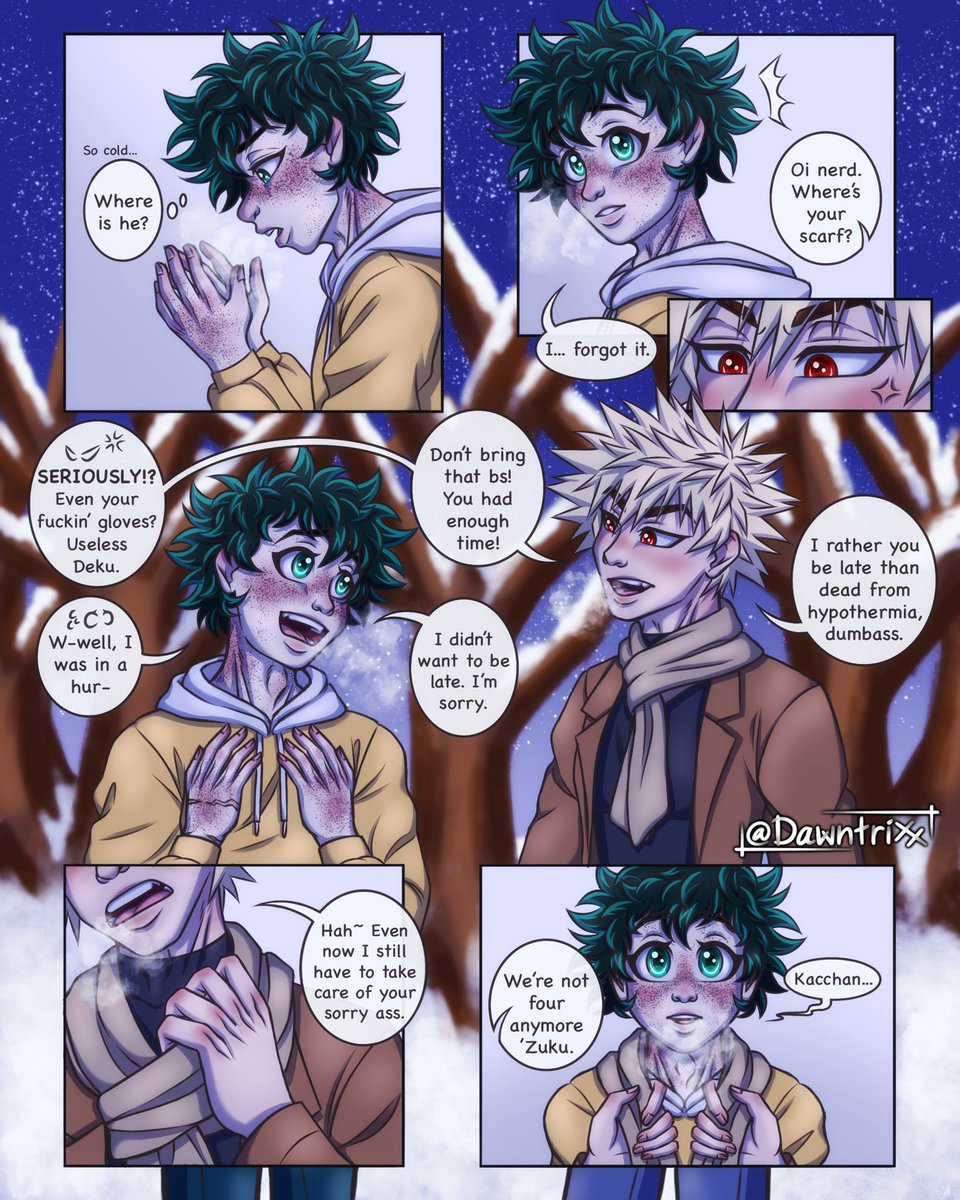 dawntrixx's tweet photo. #Twinstarsweek2022 Day 0: Free Day. I didn’t have anything planned for this day, so take this 8 month old comic that I never posted. #bakudeku #katsudeku #bkdk #ktdk https://t.co/b8aft6OhVv