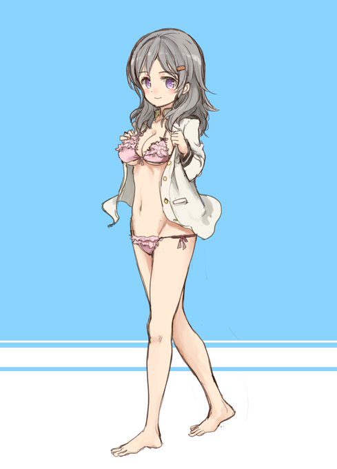 #知名もえか生誕祭2022 #はいふり 
艦長服の下は水着。 