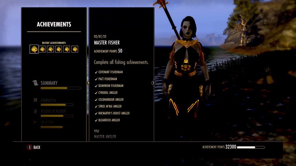 OnlyFenns's tweet photo. @TESOnline Make sure to use Artaeum Pickled Fish bowl with the Reel Technique and Angler’s Instinct CP (Green Tree). If you are using a controller you can turn on controller vibration if you want to do something on the side while you’re fishing because it’ll vibrate when it’s time to reel. https://t.co/1GWW95LVF2