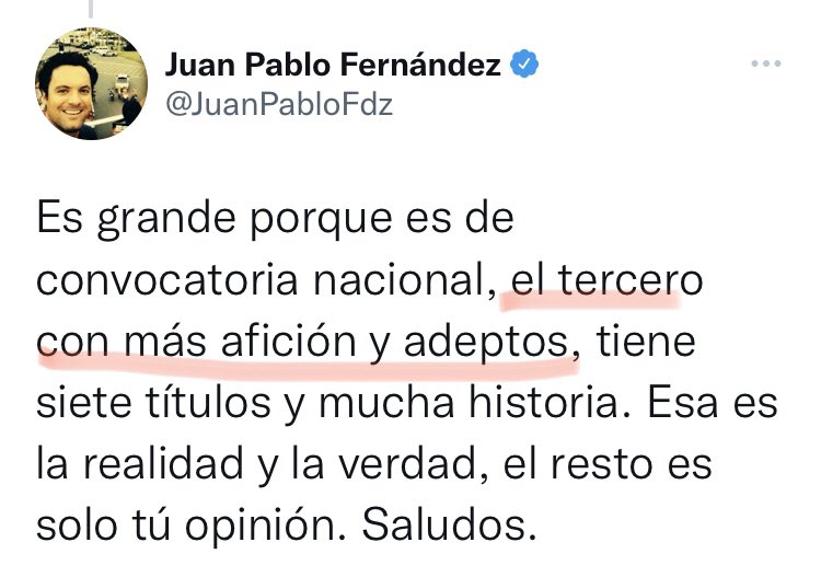 favila17's tweet photo. @JuanPabloFdz @apsncg @PumasMX Claro q se leer, pero creo q no sabes redactar mi estimado o como sospecho andas 🍺… léelo de nuevo.. https://t.co/cjkXHNBHQq
