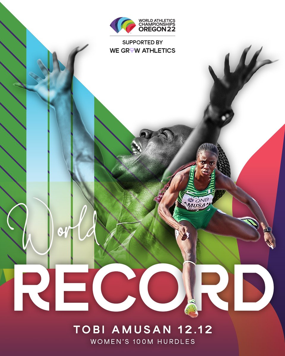 World record (12.12) ✔️
World 100m hurdles champion 🥇

#WorldAthleticsChamps #WeGrowAthletics