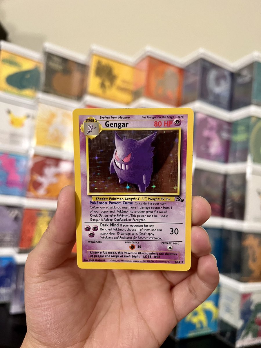 PokemonTCGIntel's tweet photo. Giving away this vintage Gengar Holo from Fossil! Winner picked 7/29!
 
Just RT &amp; follow both @powertacos_ @MetroPoke to enter! 🎉

#pokemon #PokemonTCG https://t.co/XIl2Cu9mgK