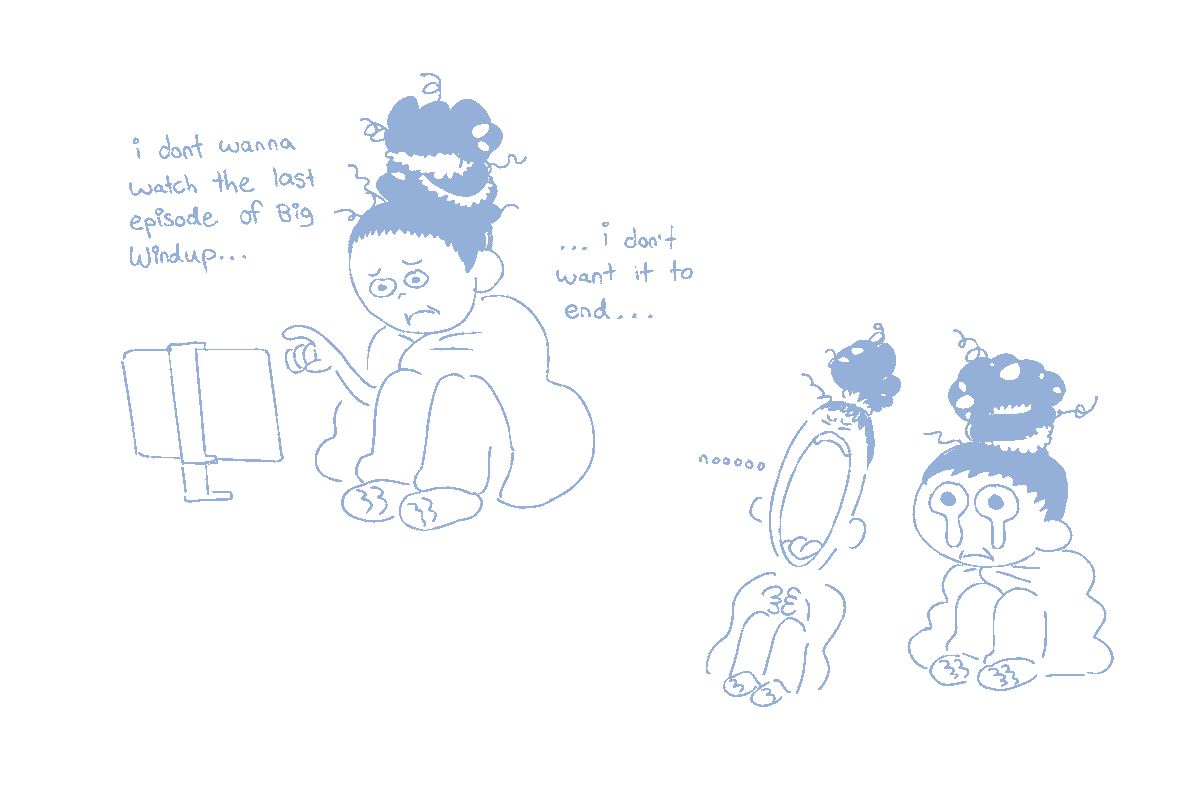 some oooooooold journal comics and no- i still haven't seen the last episode of big windup 