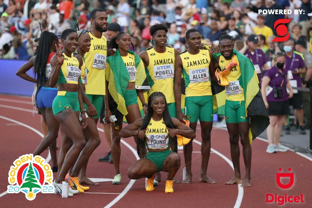 It's raining silver for #TeamJamaica 🇯🇲as we close out competition at the 18th edition of the #WCHOregon22. 

🇯🇲 finishes 3rd on the medal table and 2nd in the team points ranking. 

#GoldenGlory is powered by
@ScotiabankJM & @digiceljamaica

#WCHOregon22 #Oregon22 #Oregon2022