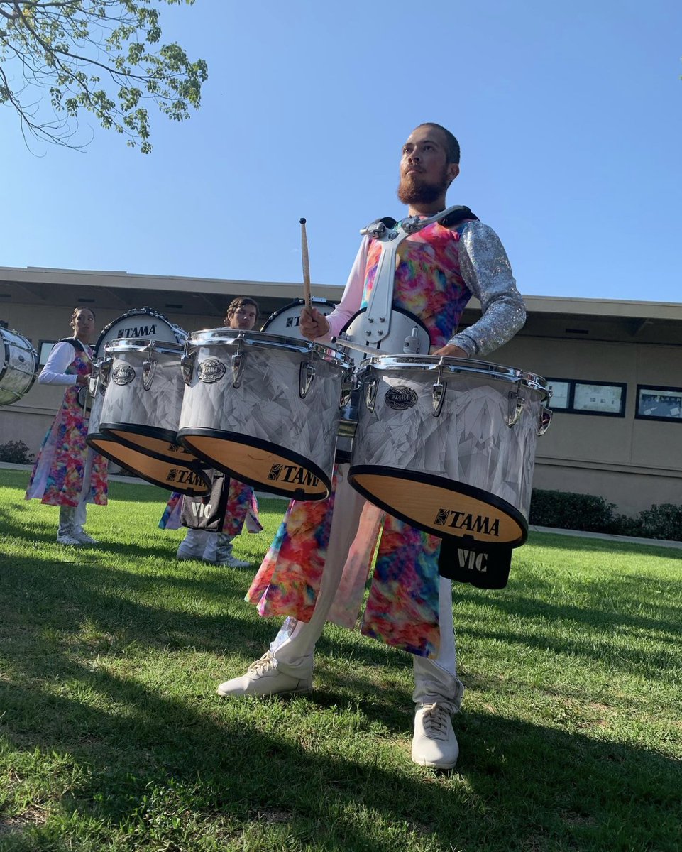 Gold Drumcorps in the lot.
<a href="/golddrumcorps/">GOLD Drum Corps</a> @dci_drumcorps #dci2022 #tama #drumline #drumcorps 
#TAMADrums
