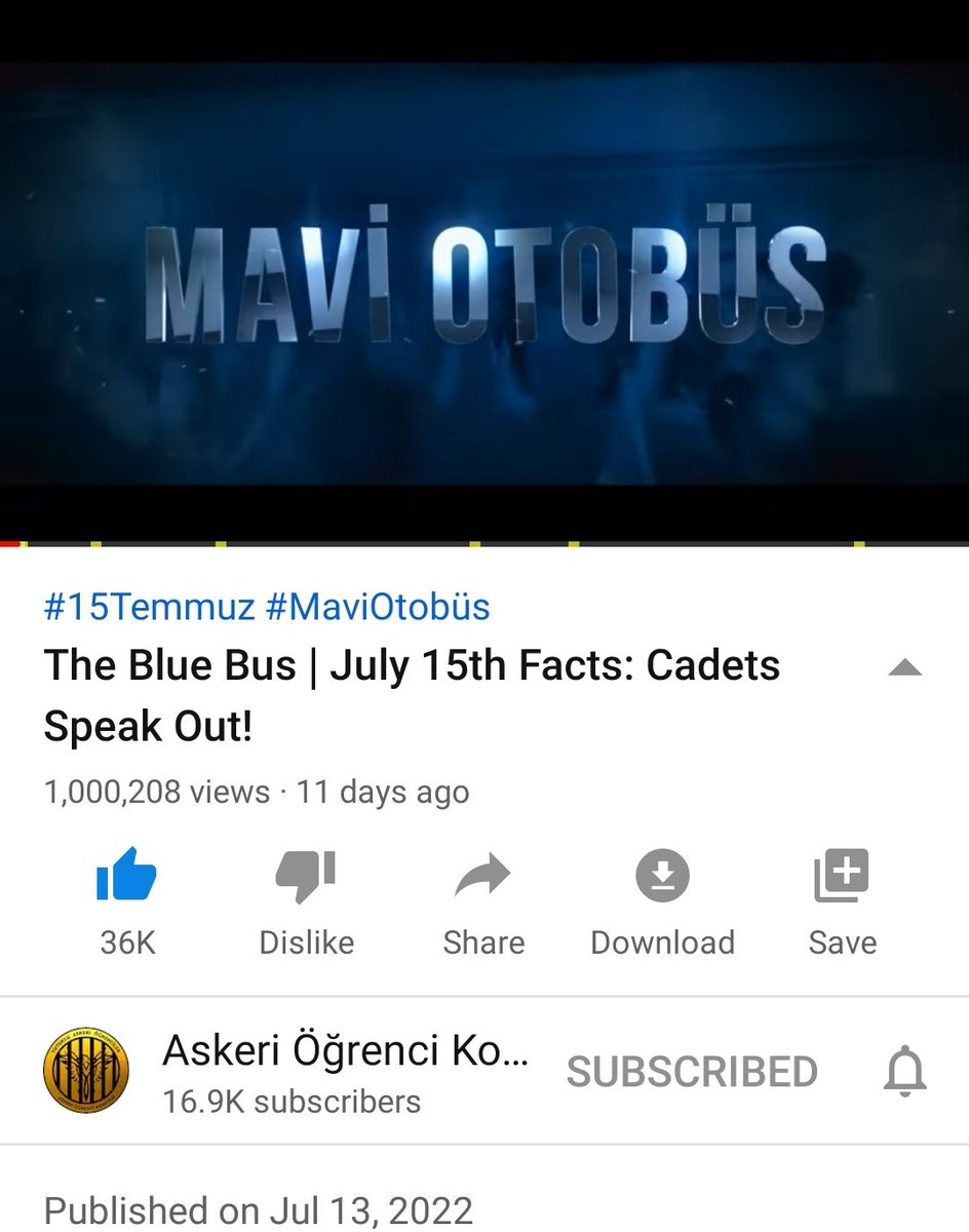 LibertyTurkish's tweet photo. #MaviOtobüs 

1 million views 🧿

THANK YOU ❤ https://t.co/aYBy0B8irp